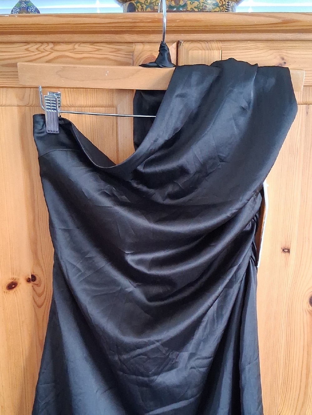 NWT Princess Polly Strapless Bodycon Black Artiste Scarf Mini Dress Size 8 - Picture 3 of 8